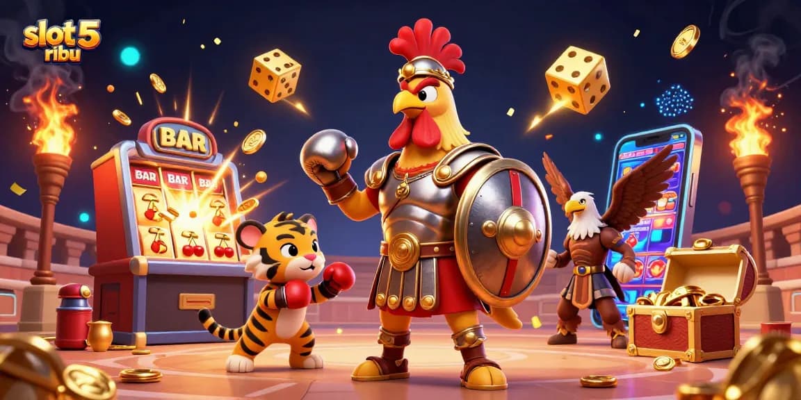 Engage with slot 5 ribu gaming excitement through our vibrant 3D scene of winning moments and huge jackpots!
