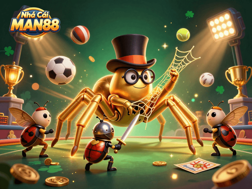 Experience thrilling gaming action with Nhà Cái MAN88, featuring dynamic sports elements and enchanting characters.
