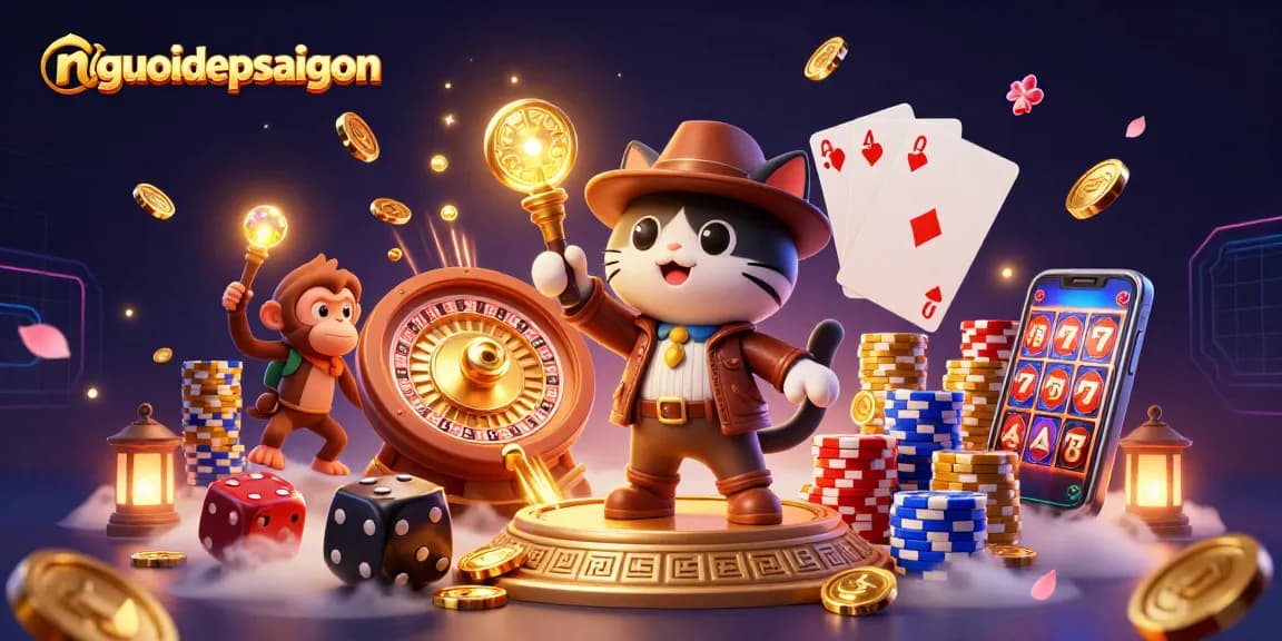 Experience the thrill of nguoidepsaigon with dynamic casino elements and vibrant engaging characters.