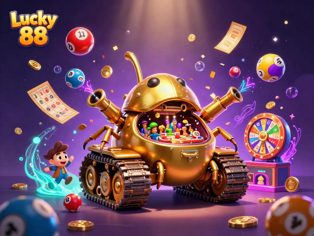 Engage in thrilling gambling with Lucky 88's vibrant casino experience, showcasing rich visuals and dynamic action.
