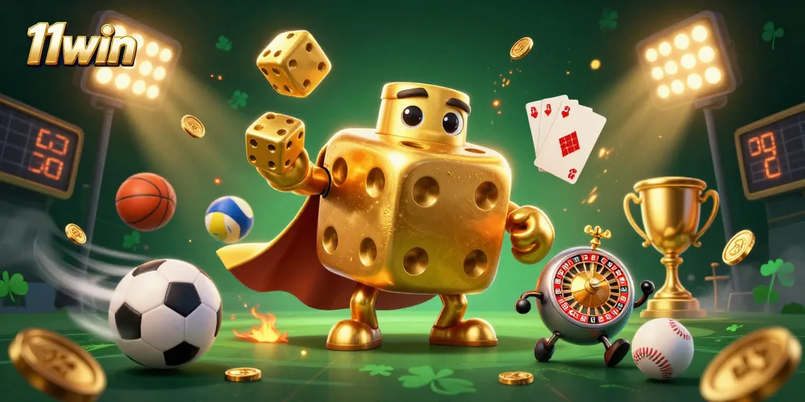 Experience thrilling wins with 11win's vibrant 3D cartoon casino adventure!