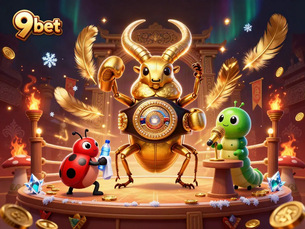 Bet with 9 bet as the golden stag beetle and ladybug shine in the exciting betting arena.