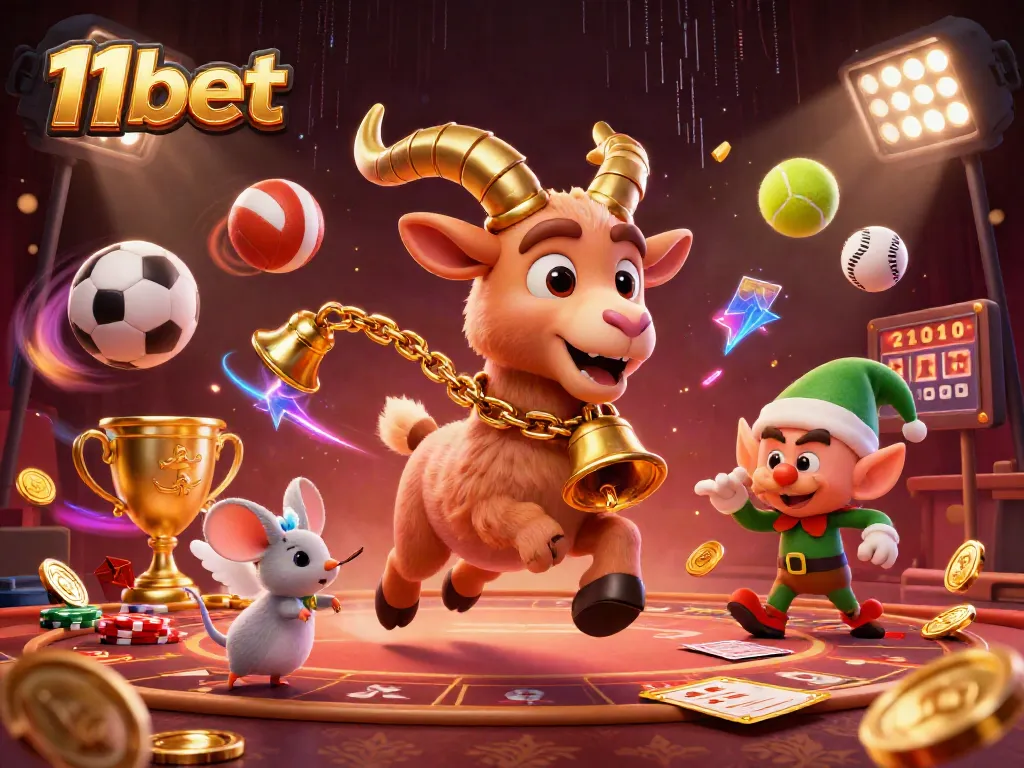 Experience the thrill of betting at 11bet while indulging in animated casino fun and festive gameplay.