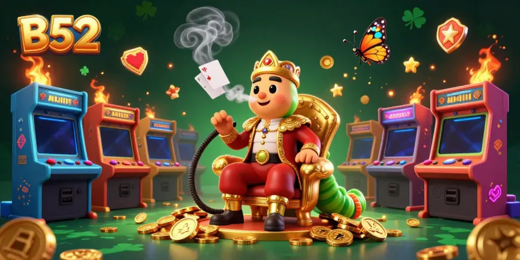 Experience the B52 platform with rich gambling visuals, focusing on casino games and thrilling entertainment.