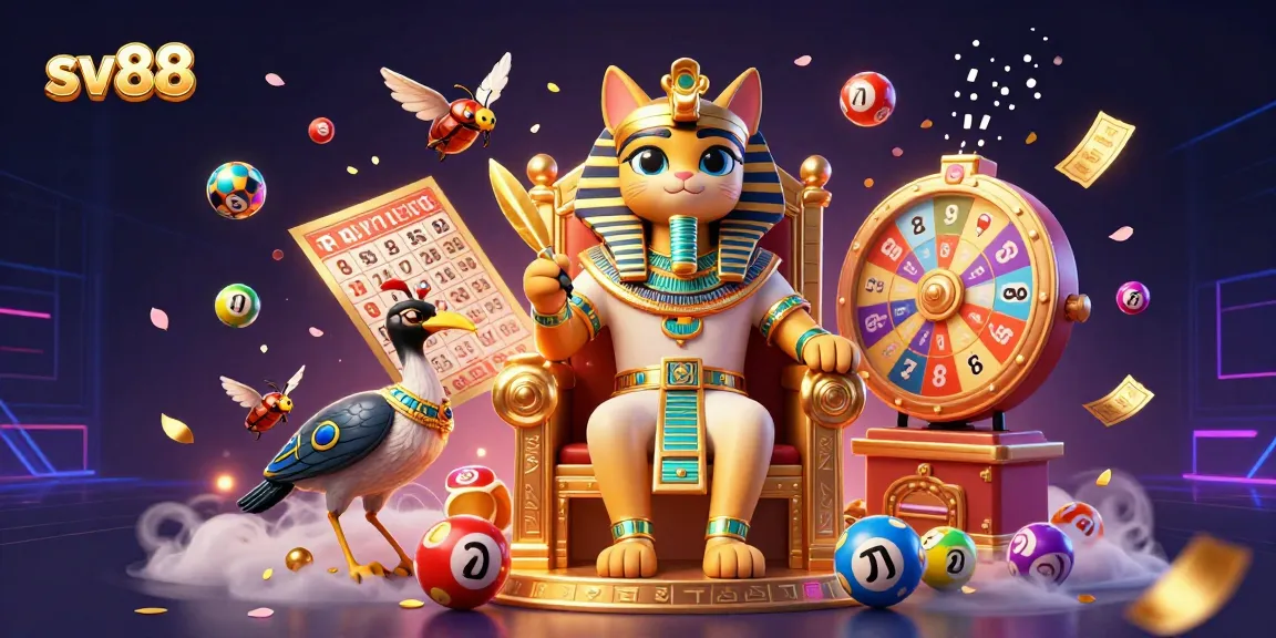 Engage with sv88's exciting lottery experience featuring vibrant numbers and dynamic prize elements.