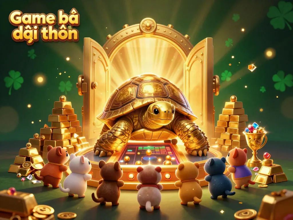 Experience the excitement of Game bài đổi thưởng with a vibrant 3D tortoise pinball theme.