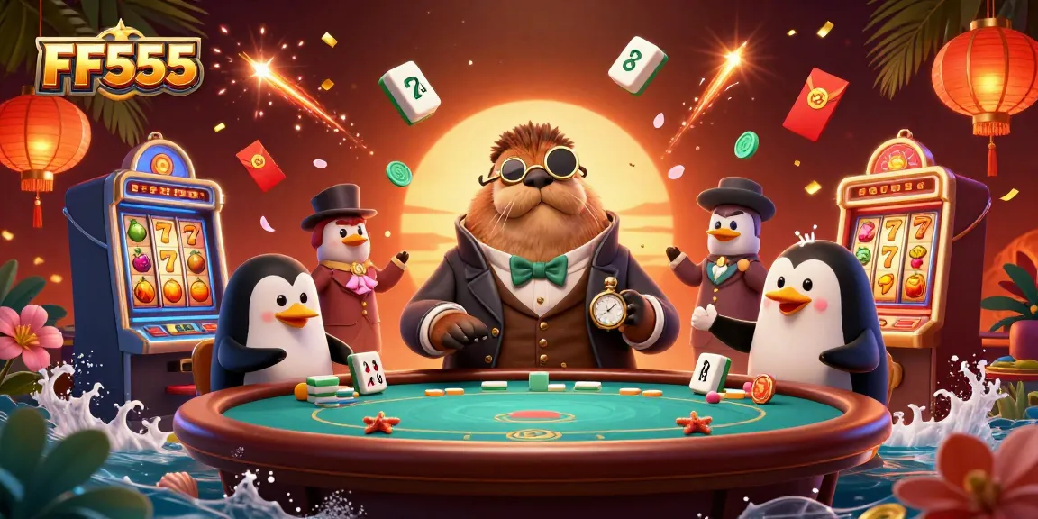 Experience thrilling gameplay at FF555 with vibrant characters and dynamic slot machines.