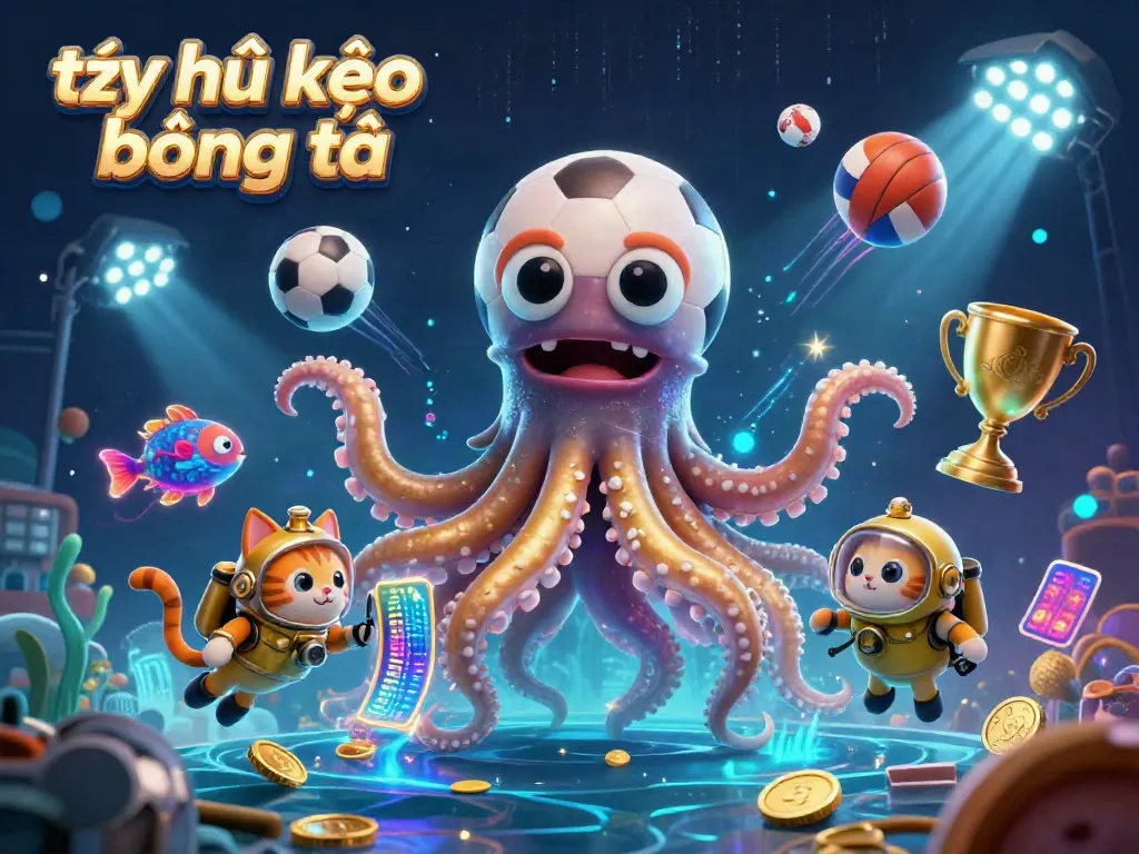 Experience the excitement of tỷ lệ kèo bóng đá through dynamic sports action and vibrant 3D characters.