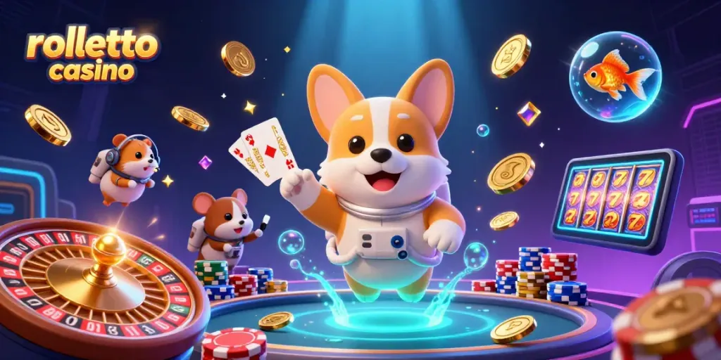 Experience rolletto casino excitement with animated characters and vibrant gaming elements.