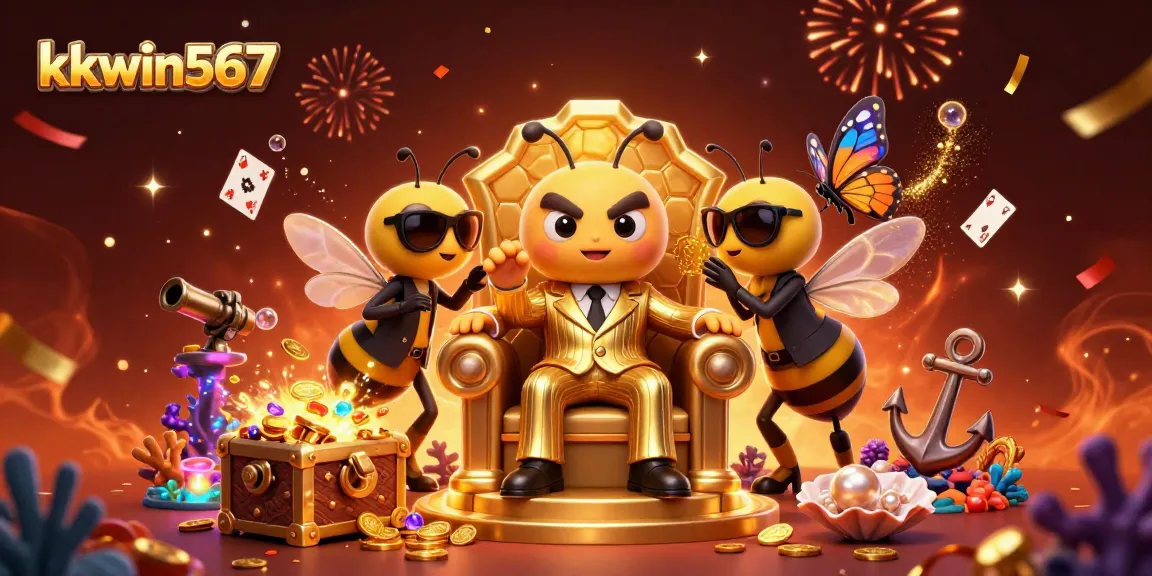 Engage with kkwin567's vibrant casino world filled with treasures, games, and excitement.